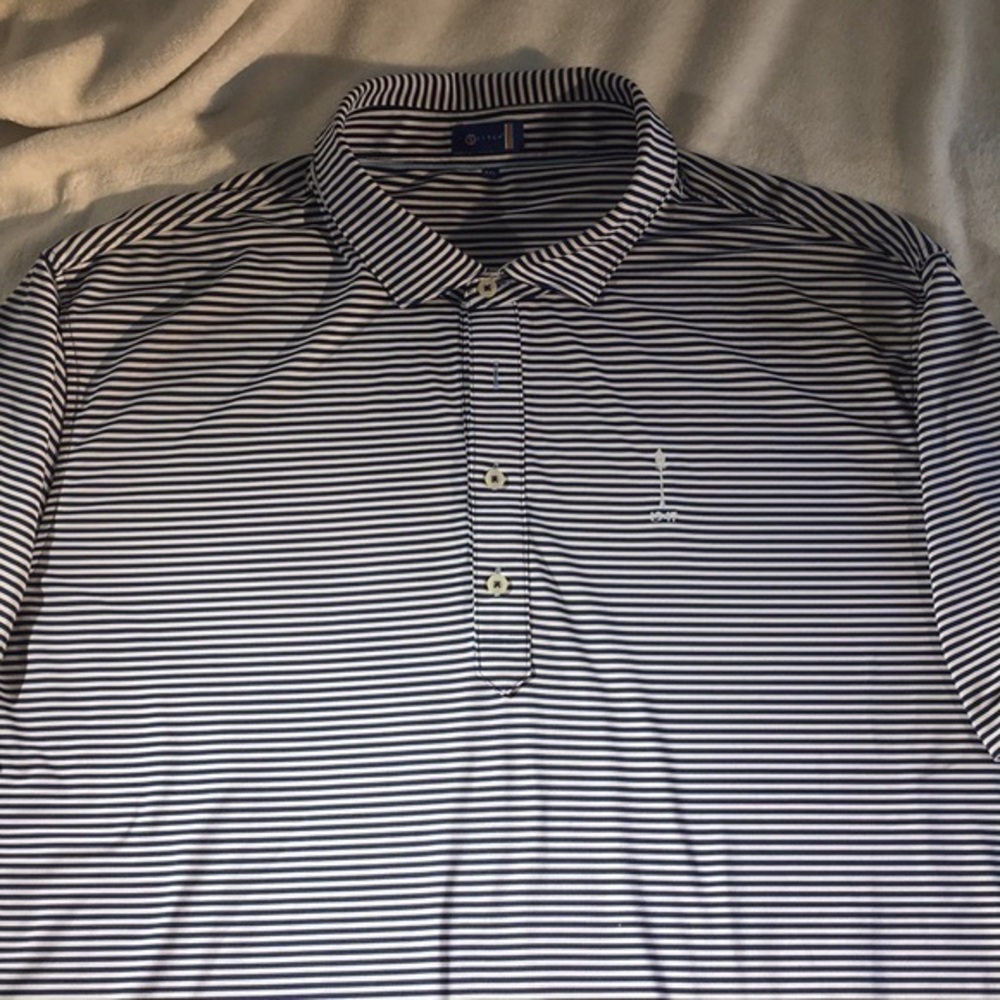 Stitch Stripped Polo Shirt